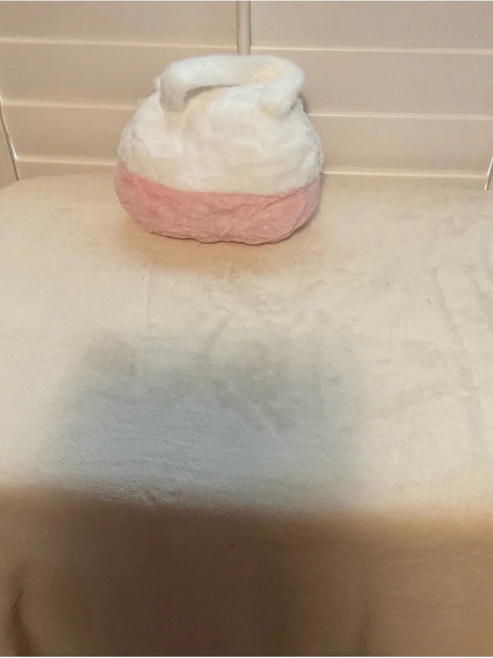 Sanrio Hello Kitty Plush Tote - White & Pink